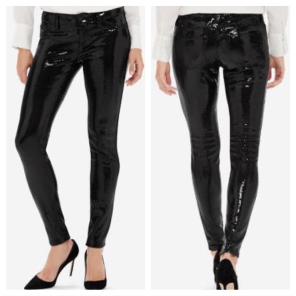 The Limited | Black Sequin Legging Skinny Jeans women’s 6
